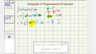 Ex 1 Trigonometric Integration  Power Reducing Formula and USubstitution [upl. by Dier]