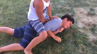 Kids wrestling funny Pt 2 [upl. by Ylim]