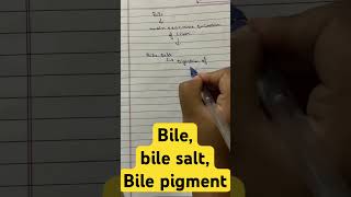 bilebile saltbile pigment ytshorts viralshort viral biology youtubeshorts [upl. by Mayne]