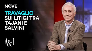 Bianca Berlinguer e Travaglio sulle liti tra Tajani e Salvini  Accordi e Disaccordi [upl. by Everrs]