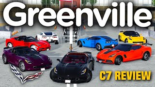 FULL REVIEW of the C7 CORVETTE remodel in Greenville all trims  Roblox [upl. by Gurias]