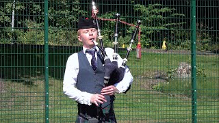 Crags of Stirling by piper Darach Urquhart during the 2021 Argyllshire Gathering Oban Highland Games [upl. by Atalya]