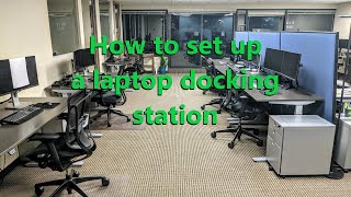 How to set up a laptop docking station [upl. by Pirnot]