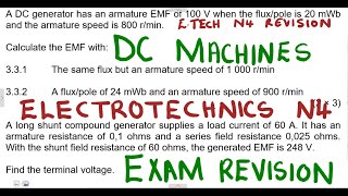 Electrotechnics N4 DC Machines April 2020 mathszoneafricanmotives maths zone tv [upl. by Rachel78]