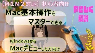 【はじめてのMacbook】基本操作をマスターしよう WindowsからMacデビューした方向けに解説 [upl. by Saxela]