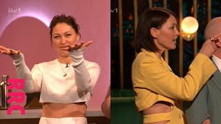 Emma Willis bare midriff and midriff cutouts [upl. by Annej258]