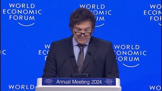 Javier Milei addresses World Economic Forum in Davos  FULL SPEECH [upl. by Aurora]