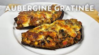 AUBERGINES FARCIES GRATINÉES AU FOUR🍆  La recette la plus fondante de lété [upl. by Marcelle]