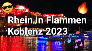 Rhein in Flammen Koblenz 2023 [upl. by Webb]