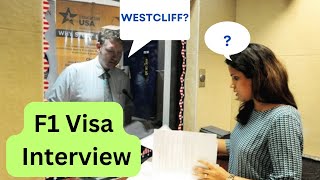 US F1 VISA Interview Westcliff University Irvine California  MS  Accepted [upl. by Nyrol]