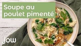 Recette de soupe au poulet pimenté [upl. by Nyrb]