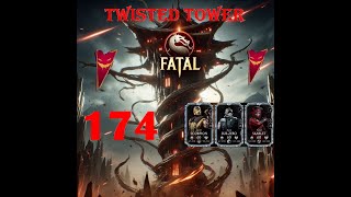 Mortal Kombat Mobile Twisted Tower Fatal Match 174 [upl. by Avot]