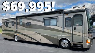 Class A Diesel Motorhome 0 down 608 a month on approved credit Fleetwood Discovery [upl. by Obala]