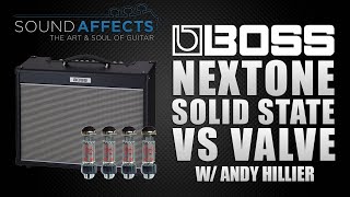 Boss Nextone Artist Amplifier Solid State vs Valve Comparison [upl. by Aseyt]