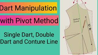 Darts Manipulation By Pivot Transfer Method Single Double Darts and conture line howto support [upl. by Cirtemed]