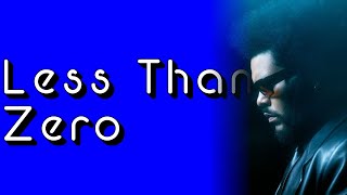 The Weeknd  Less Than Zero Lyrics Red Green Blue  Screen [upl. by Papke4]