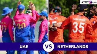 NED vs UAE 47th Match CWC LeagueII 202327 [upl. by Tom]