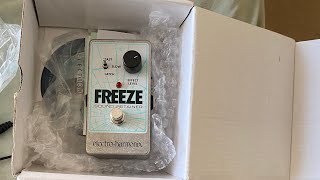 ElectroHarmonix Freeze Sound Retainer Pedal honest review like and subscribe [upl. by Dalohcin]