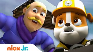 PAW Patrol Rubble Big Truck Snowy Mountain Rescue w Skye amp Al  Rubble Official [upl. by Busch656]