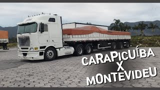 CARAPICUÍBA X MONTEVIDEU consertos pendentes ok✓caminhão international mercosul [upl. by Kristie848]