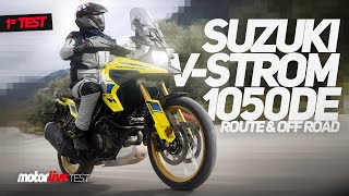 TEST SUZUKI VSTROM 1050 DE 2023 ROAD amp OFFROAD  MOTORLIVE [upl. by Sonja]