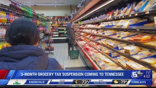 3month grocery tax suspension coming to Tennessee [upl. by Broek]