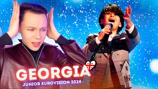 GEORGIA  Andria Putkaradze  REACTION Грузия  Junior Eurovision 2024  Реакция Live [upl. by Lowndes339]