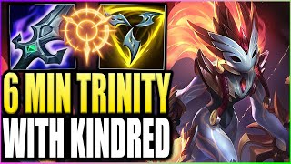 Kindred But I Get A Full Trinity Force On My First Back Crazy Snowball  gg Enemies [upl. by Eldridge]