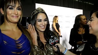 Total Divas Style it Up at the MAXIM Super Bowl Party The Bella Twins [upl. by Enrobso]