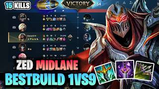 Zed Wild Rift  This Build Will Make You UNSTOPPABLE 1v9 Every Game [upl. by Atelahs]