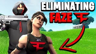 Eliminating A FaZe MEMBER In Fortnite [upl. by Ahter2]