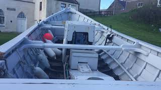 Salmon Coble built in Portsoy Boatshed in 2016 [upl. by Arotak]