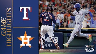 Rangers vs Astros ALCS Game 2 Highlights 101623  MLB Highlights [upl. by Lucas]