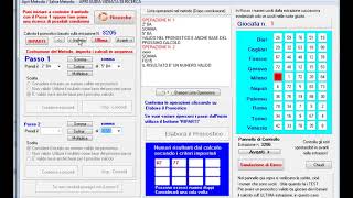 Costruttore di Metodi di Lotto Italia Software [upl. by Graeme]