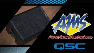 QSC CP8 Portable Loudspeaker  American Musical Supply [upl. by Noscire337]