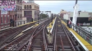 ᴴᴰ R32 J Train RFW Footage  Myrtle AvenueBroadway Junction EXPRESS Reroute July 2013 [upl. by Breh]