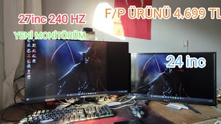 GAMEBOOSTER 240 HZ 27 İNC MONİTÖR KUTU AÇILIMI KARIŞIK VİDEO [upl. by Cheadle426]