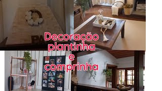 Meu porcelanato da cozinhanova decoração na salacomprei um móvel novo [upl. by Ymmot327]