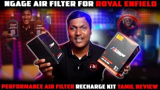 Ngage Air Filter Review  Performance Air Filter For Royal Enfield  Rider Machine [upl. by Petty]