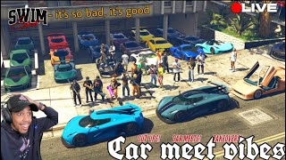 GTA 5 ONLINE  CAR MEET VIBESDRAG RACINGDRIFTCUTTIN UPOFFROADLIVE [upl. by Golliner]