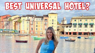 Universal Orlando Resort Loews Portofino Bay Hotel Deluxe Two Queen Room Tour [upl. by Alleon]