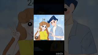 🥰🥰Kazama and Himawari love story 🥰🥰 love cute shinchan himawari virel shorts subscribe [upl. by Witte]