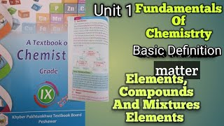 Fundamentals Of Chemistry Basic Definition Grade 9th chemistry [upl. by Atiuqrahc]