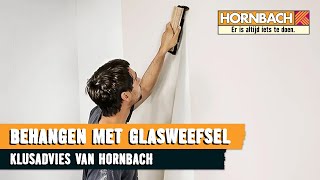 Glasweefselbehang aanbrengen met HORNBACH [upl. by Metcalf]