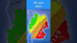 Örtlich Unwettergefahr am 30 Juni 2023 ⛈️ [upl. by Ahsiri]