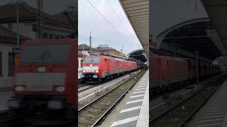 DB 189 0722 und 189  Siemens ES64F4 EuroSprinter mit Erzwagen Durchfahrt Bonn Hbf br189 [upl. by Cordier713]