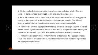 Aggregate impact value test [upl. by Maillliw513]