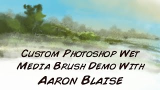 Photoshop Demo  Wet Media Brushes [upl. by Wailoo129]