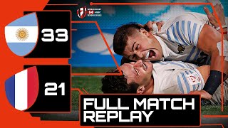 BEST OF 2023  Argentina v France  Vancouver Rugby Sevens Mens Cup Final [upl. by Lisbeth]