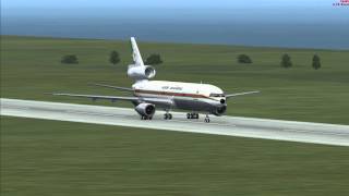 DC1030 Air Zaire Landing in Ushuaia [upl. by Flss]